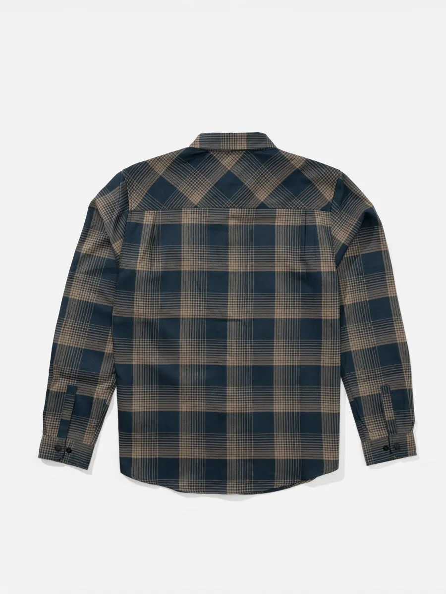 SALTY CREW FATHOM LONG-SLEEVE TECH FLANNEL - MIDNIGHT NAVY sold by OAK product image thumbnail 2