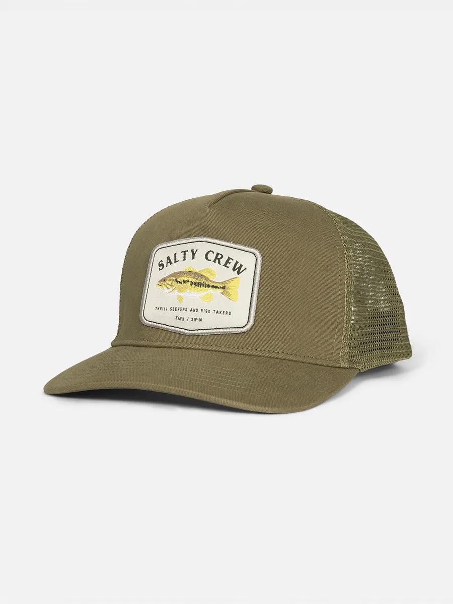 SALTY CREW BIGMOUTH TRUCKER - OIL GREEN sold by OAK
