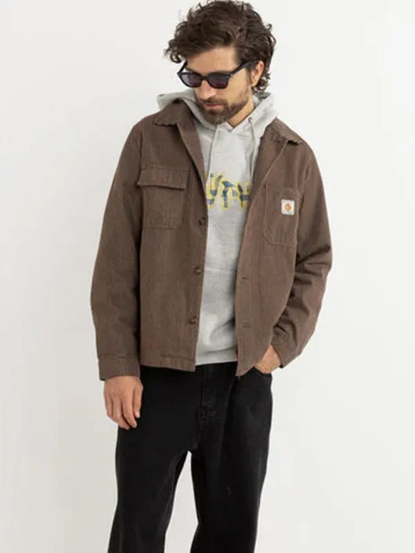RHYTHM HICKORY STRIPE WORK SHIRT - CEDAR sold by OAK