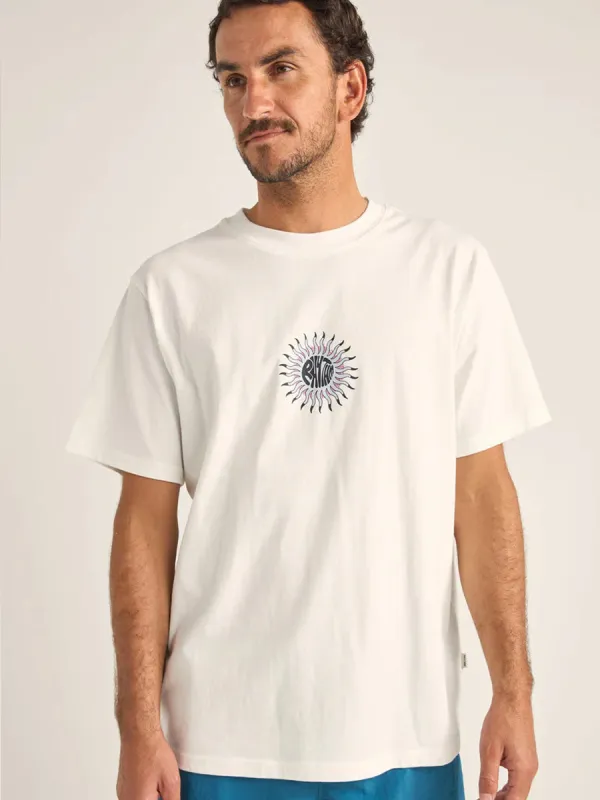 RHYTHM SUN BEAMS VINTAGE SHORT-SLEEVE T-SHIRT - VINTAGE WHITE sold by OAK