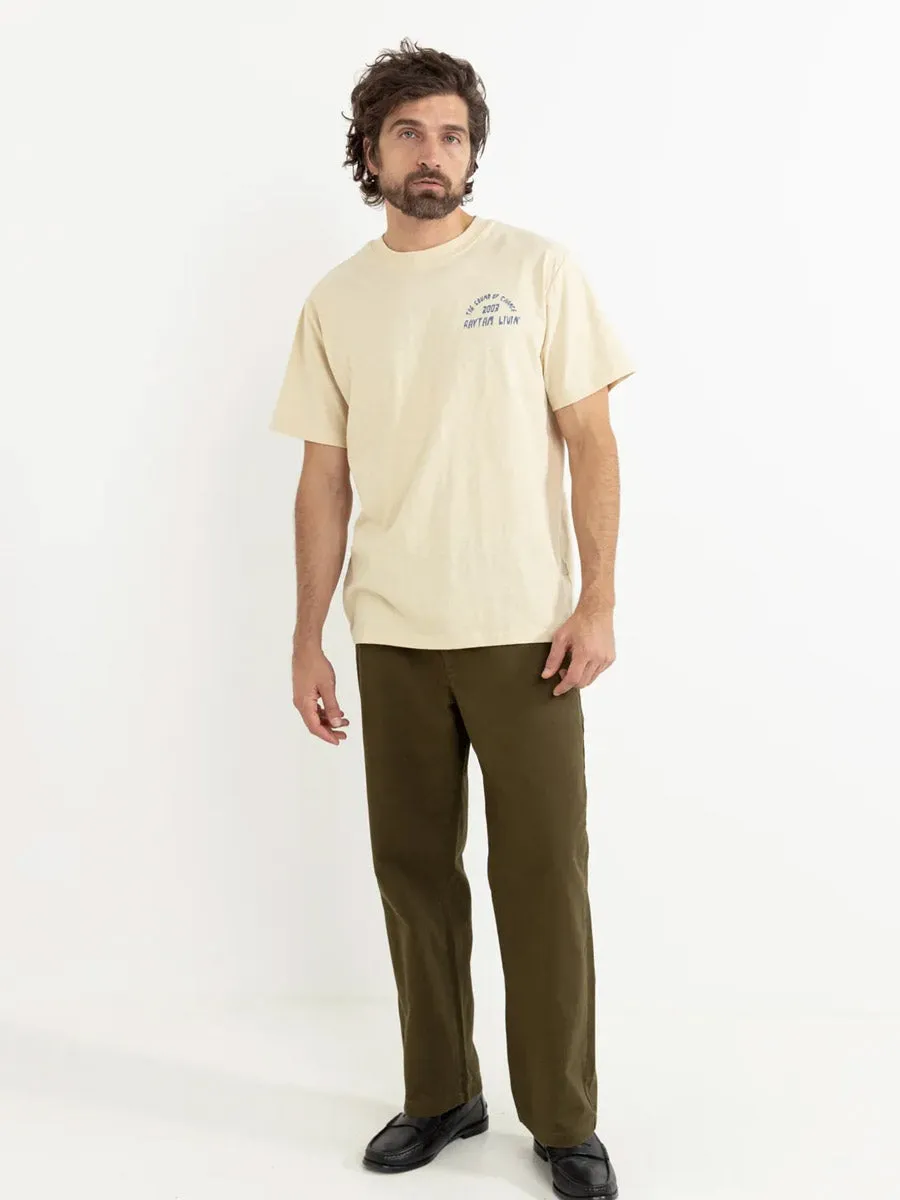 RHYTHM DOWN UNDER SLUB SHORT-SLEEVE T-SHIRT - CREAM sold by OAK product image thumbnail 4