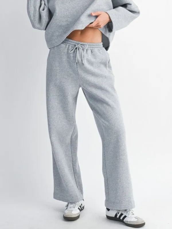 STRAIGHT LEG SWEAT PANT - GREY sold by OAK