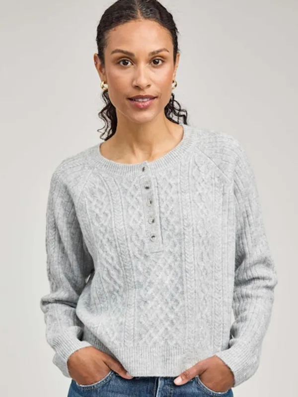 ASPEN SWEATER - HEATHER ASH sold by OAK