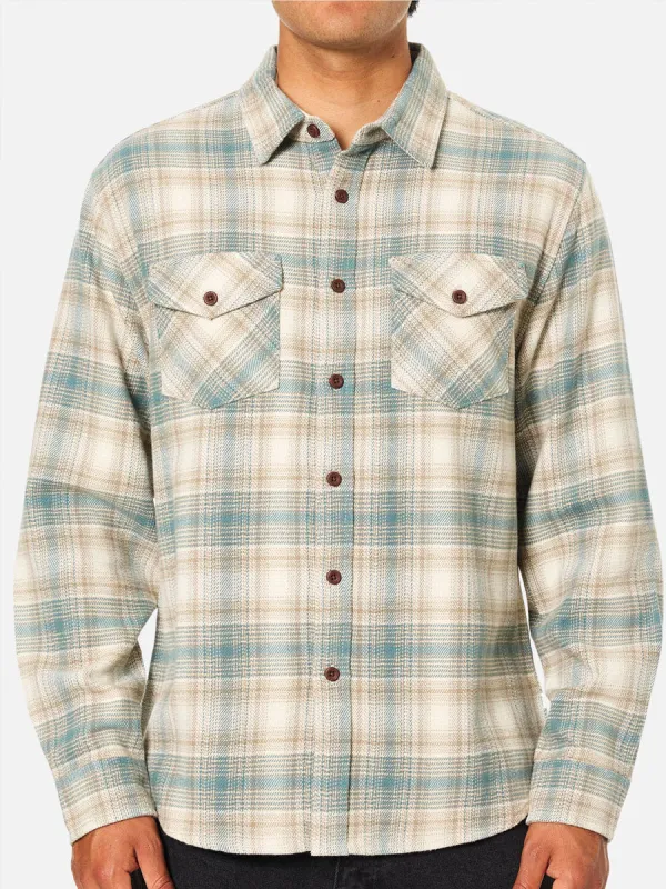 KATIN SIERRA FLANNEL - ATLANTIC GREEN made by Katin