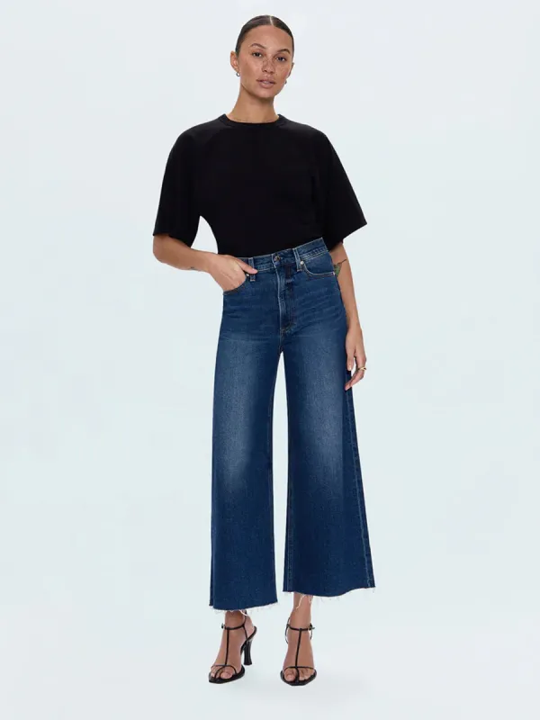 PISTOLA LANA CROP HIGH RISE ULTRA WIDE LEG JEAN - BROADWAY sold by OAK