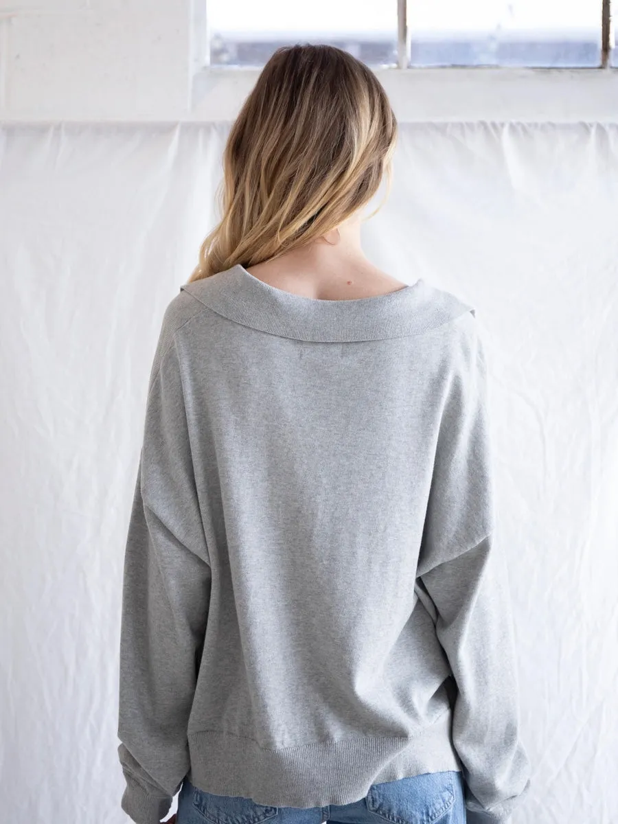 NADINE SWEATER - HEATHER GREY sold by OAK product image thumbnail 2