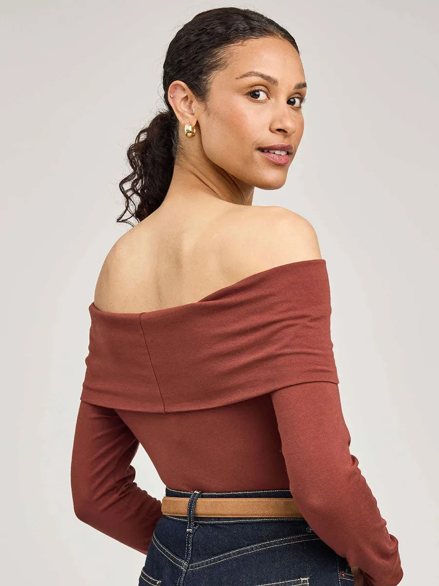 CHARLIZE TOP - MAHOGANY sold by OAK product image thumbnail 2