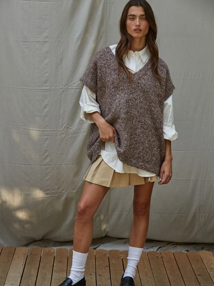 OVERSIZED VEST TOP - MOCHA sold by OAK product image thumbnail 3