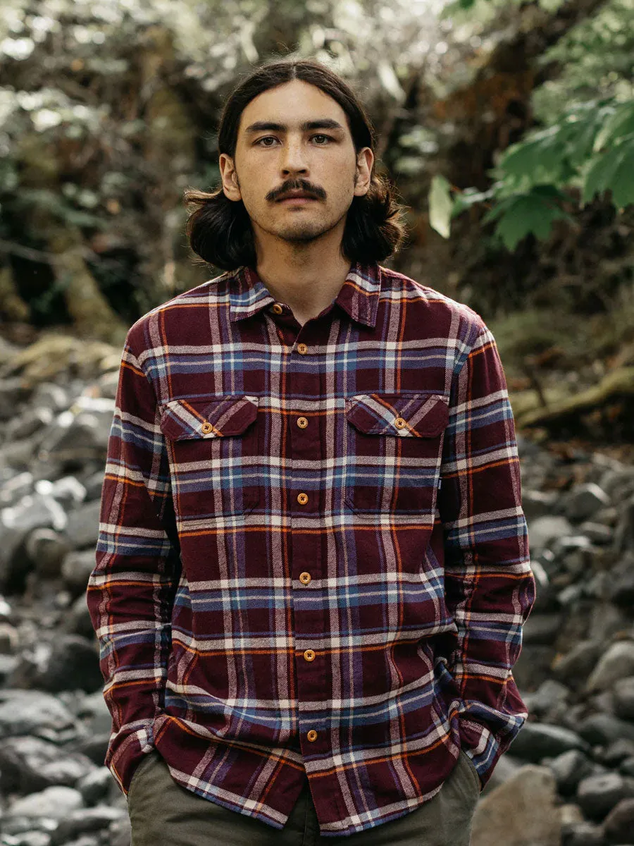 FINISTERRE BEARDSMORE SHIRT - PLUM CHECK sold by OAK product image thumbnail 4