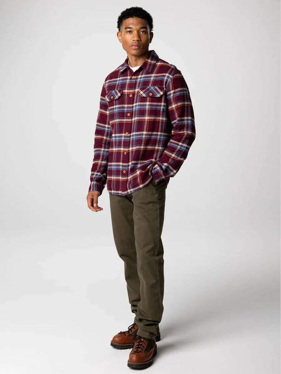 FINISTERRE BEARDSMORE SHIRT - PLUM CHECK sold by OAK product image thumbnail 3