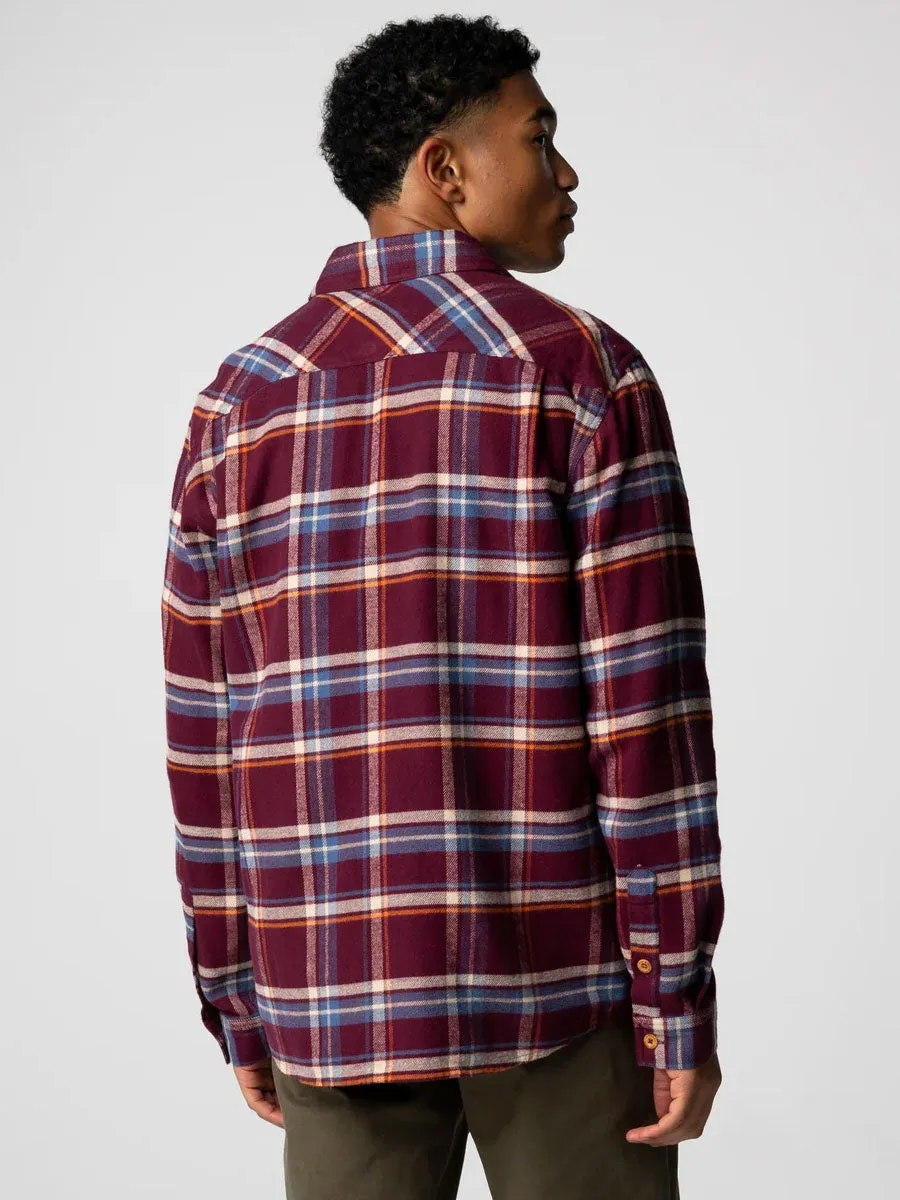 FINISTERRE BEARDSMORE SHIRT - PLUM CHECK sold by OAK product image thumbnail 2