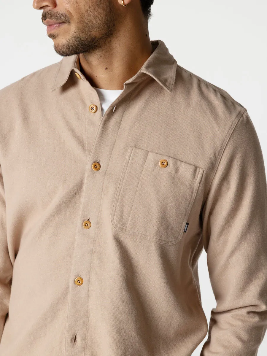 FINISTERRE GYLLY SHIRT - TAUPE DOBBY sold by OAK product image thumbnail 3