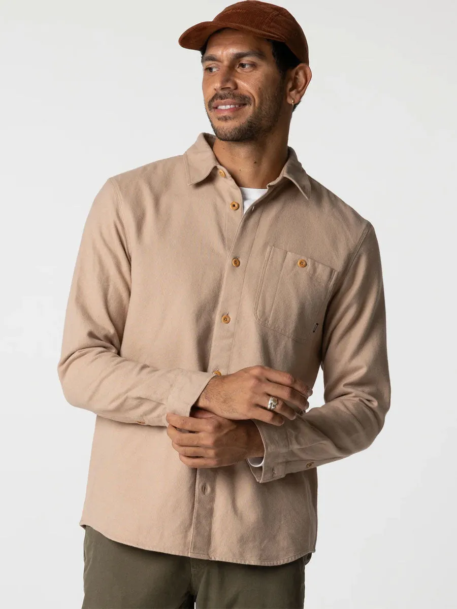 FINISTERRE GYLLY SHIRT - TAUPE DOBBY sold by OAK