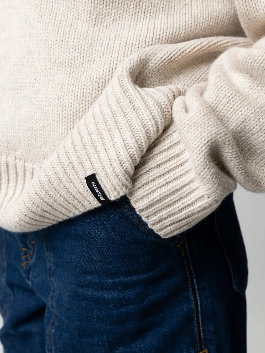 FINISTERRE EYRE CREW NECK JUMPER - OATMEAL sold by OAK product image thumbnail 3