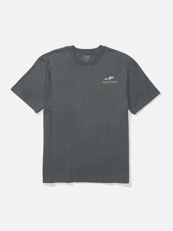 SALTY CREW CAST LIFE CLASSIC SHORT-SLEEVE TEE - CHARCOAL sold by OAK