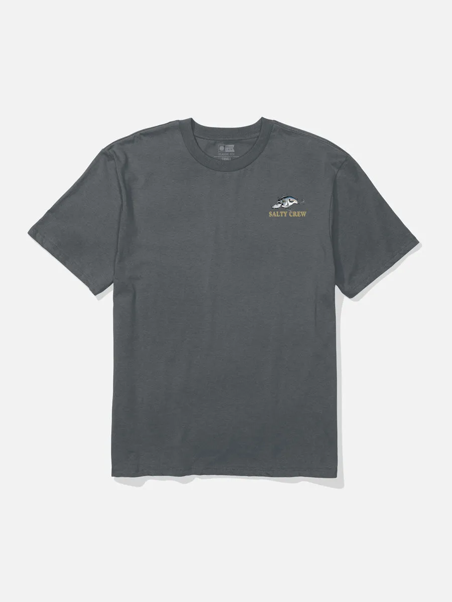 SALTY CREW CAST LIFE CLASSIC SHORT-SLEEVE TEE - CHARCOAL sold by OAK