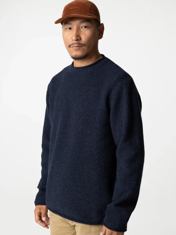 FINISTERRE BARENTS JUMPER - INDIGO made by OAK