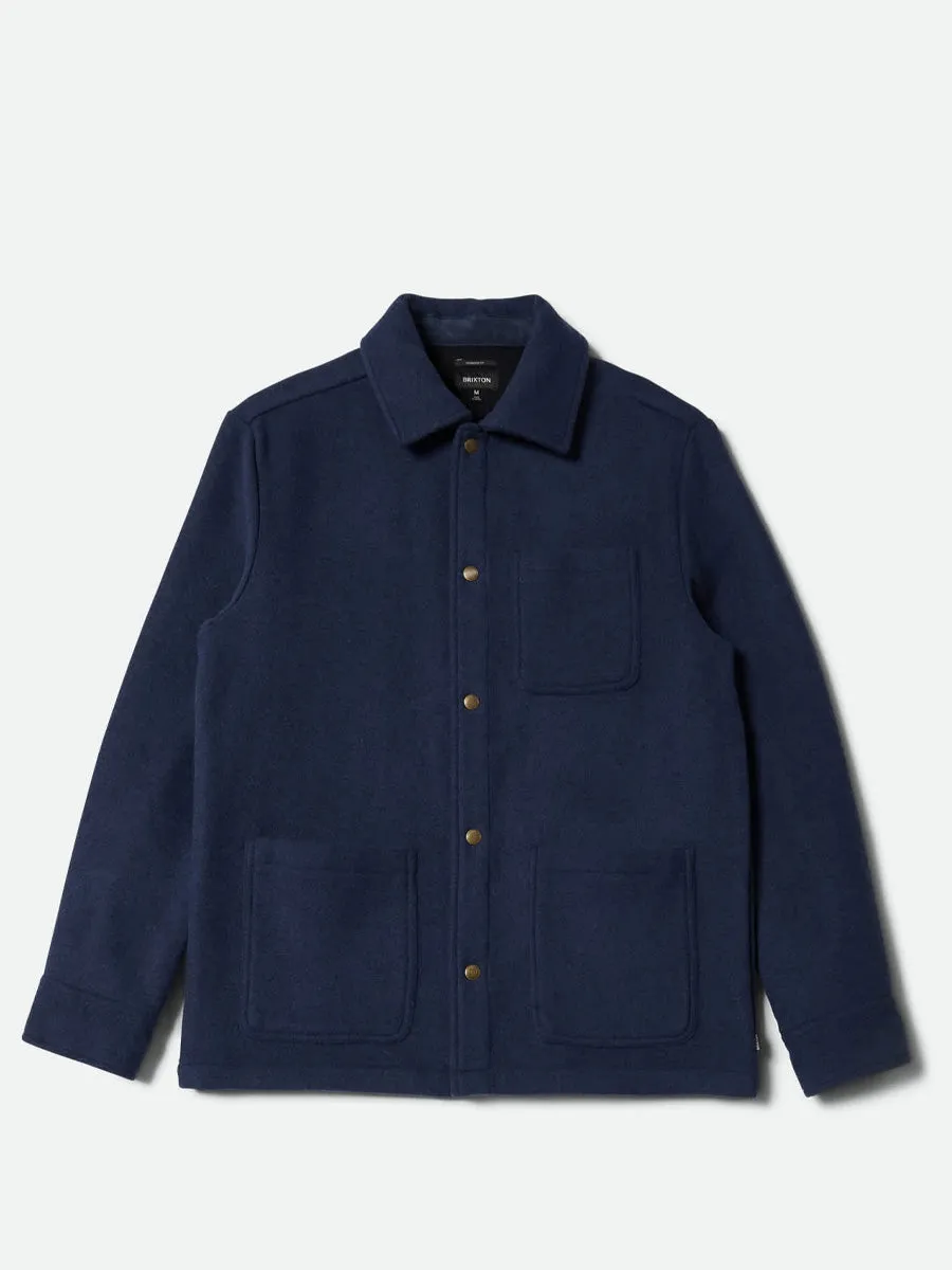 BRIXTON SHOP CHORE JACKET - MOOD INDIGO sold by OAK