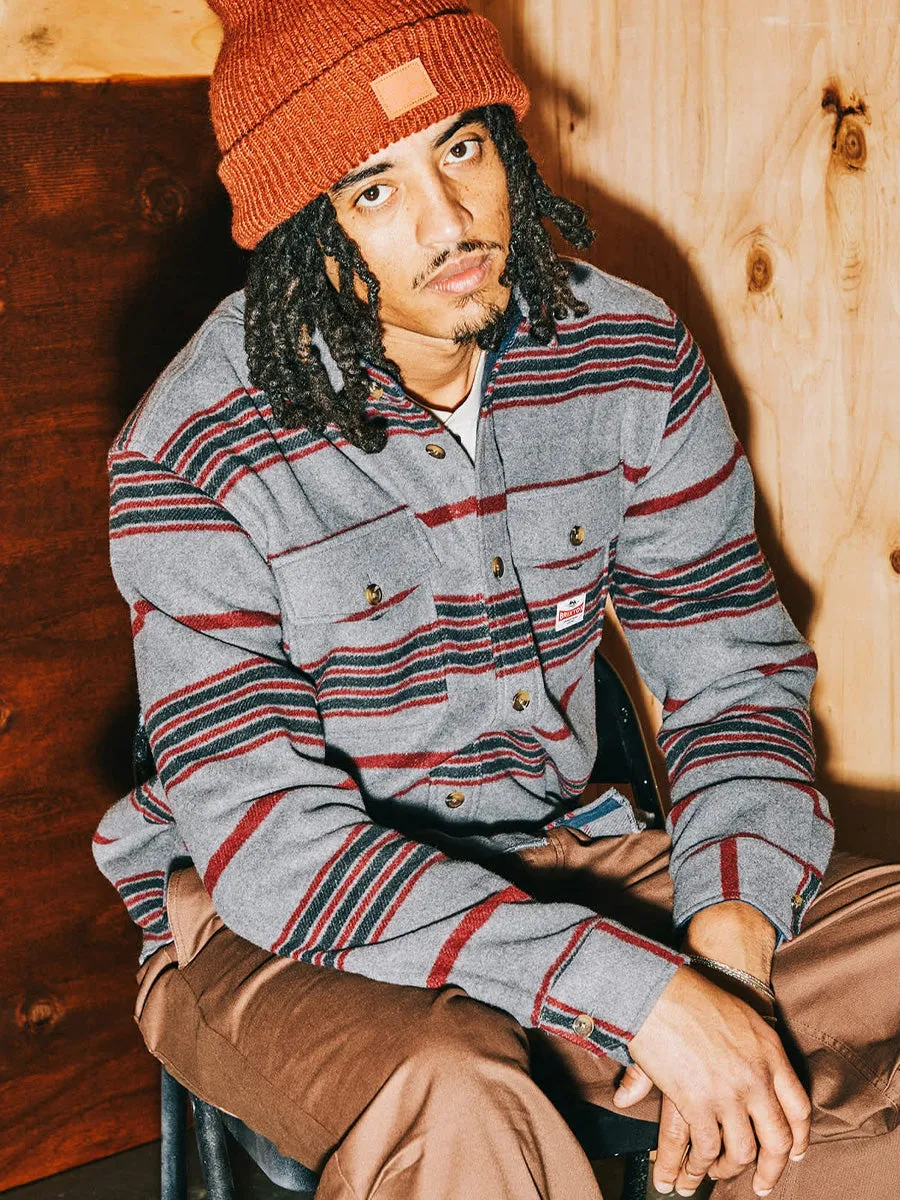 BRIXTON ALTERED THREADS OVERSHIRT - MULTI BLANKET STRIPE sold by OAK product image thumbnail 4