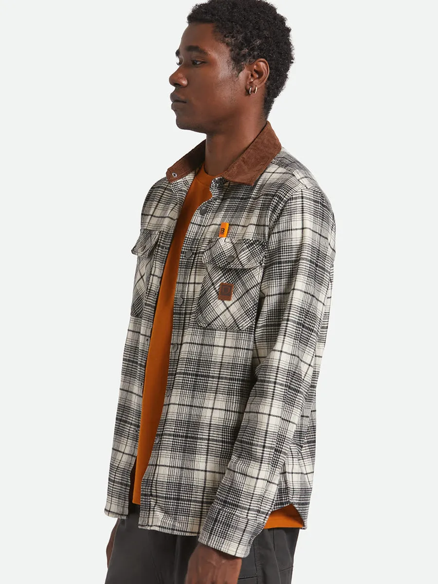 BRIXTON BUILDERS BOWERY PERF FLANNEL - OFF WHITE/BLACK sold by OAK product image thumbnail 3