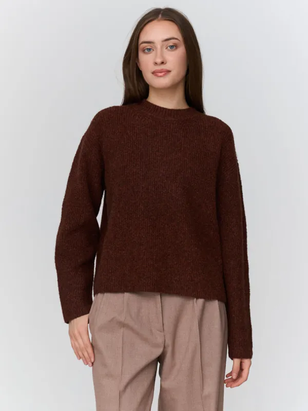 KNIT PULLOVER - BORDEAUX sold by OAK