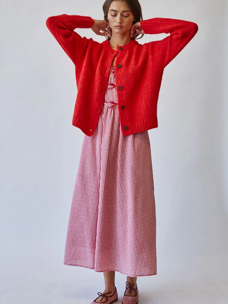 SWEET ESCAPE PICNIC BOW DRESS - RED sold by OAK product image thumbnail 4