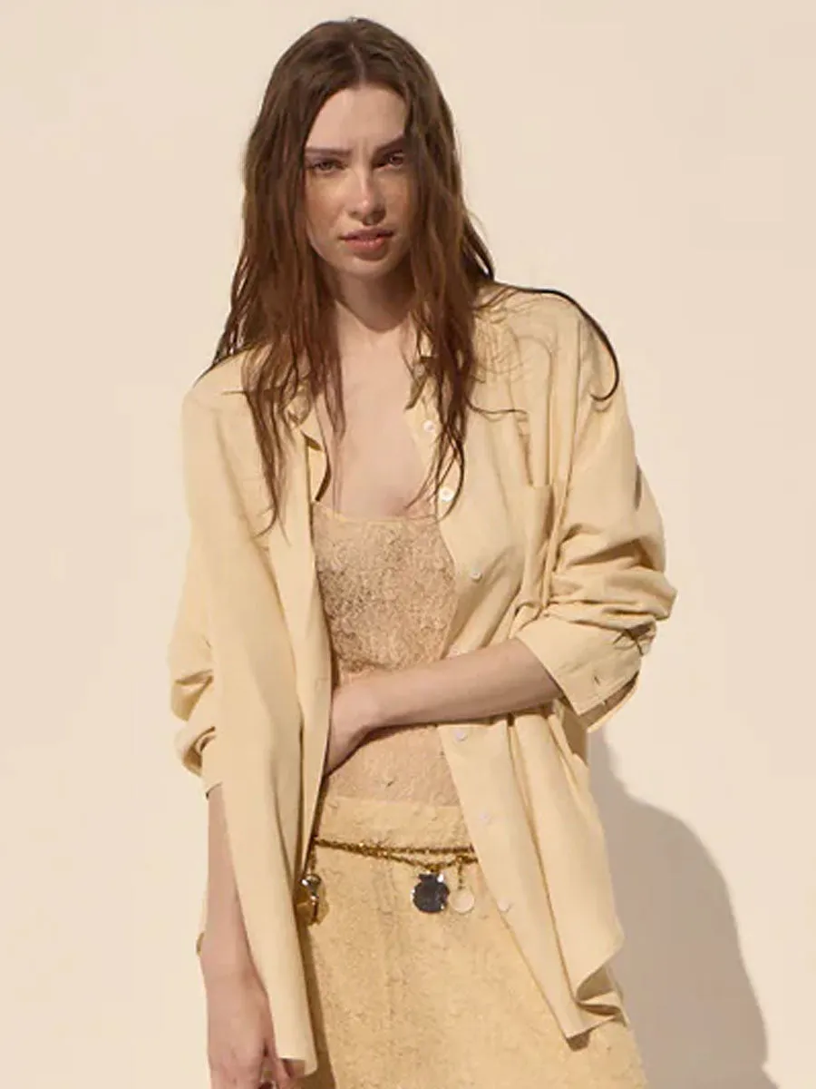 ANTIBES SHIRT - BUTTER sold by OAK