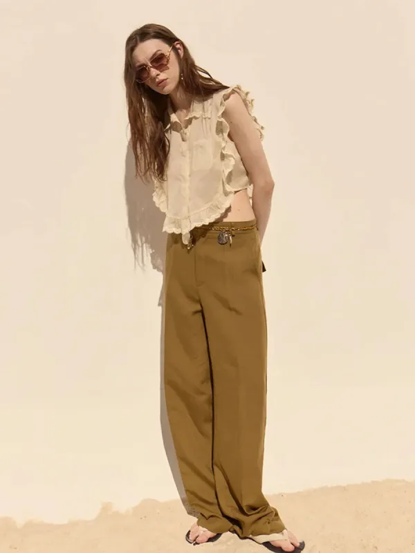 BARI PANTS - ARMY sold by OAK