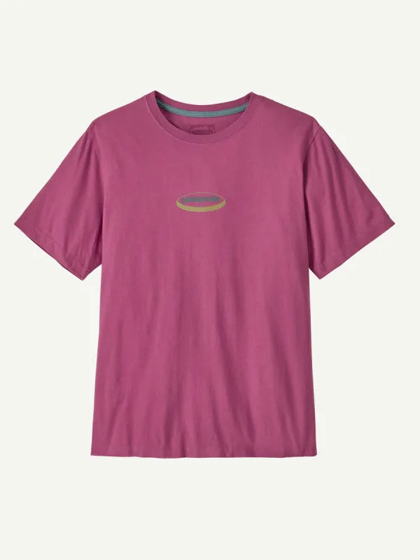 '95 OVAL LOGO TSHIRT - FADED MAGENTA made by Patagonia