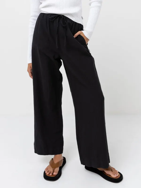 RHYTHM CLASSIC DRAWSTRING PANT - BLACK made by Rhythm.