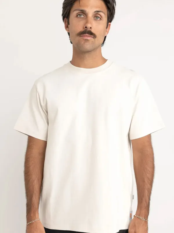 RHYTHM ASSEMBLY VINTAGE SHORT-SLEEVE TSHIRT - ECRU made by Rhythm.