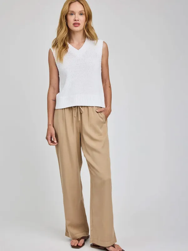 GENTLE FAWN GABRIEL PANT - WASHED KHAKI made by Gentle Fawn