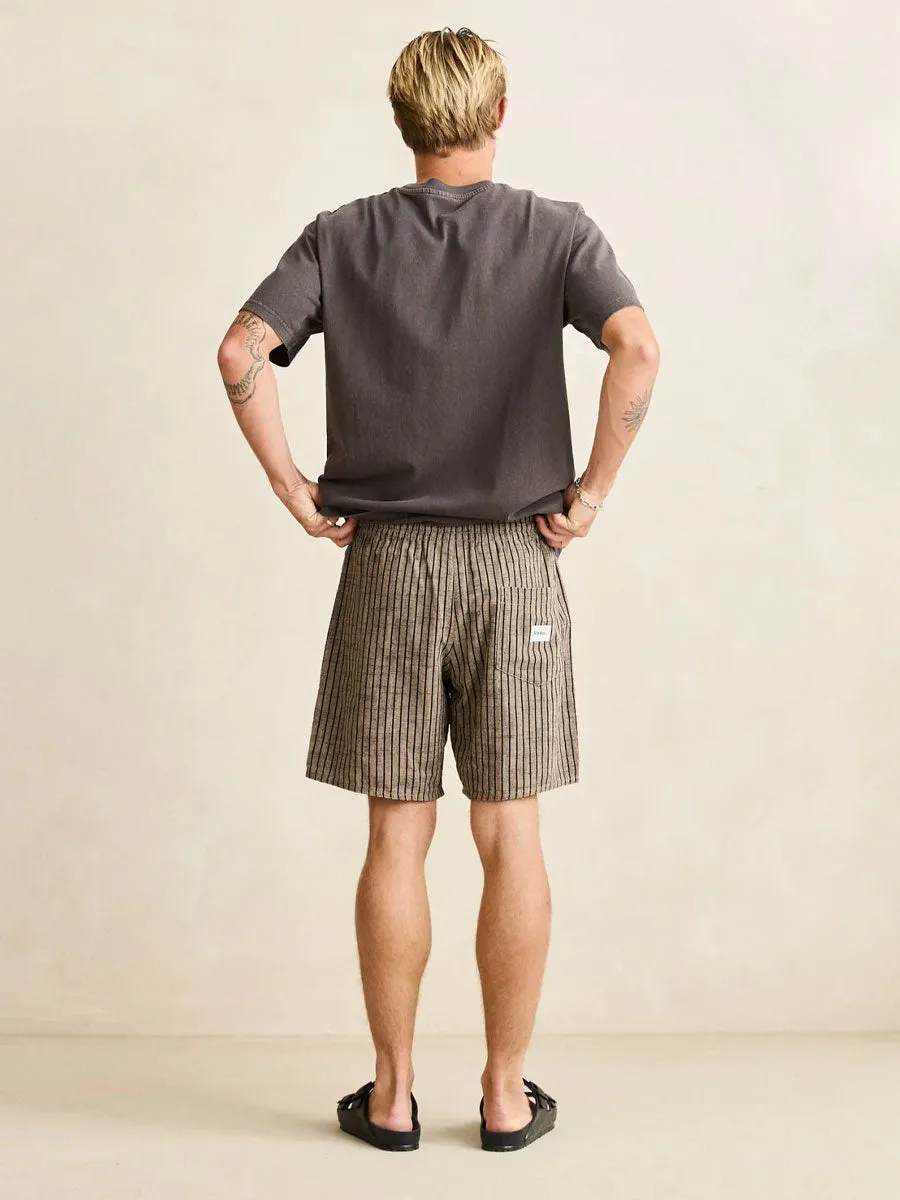 RHYTHM TEXTURE STRIPE JAM SHORT - NATURAL sold by OAK product image thumbnail 2