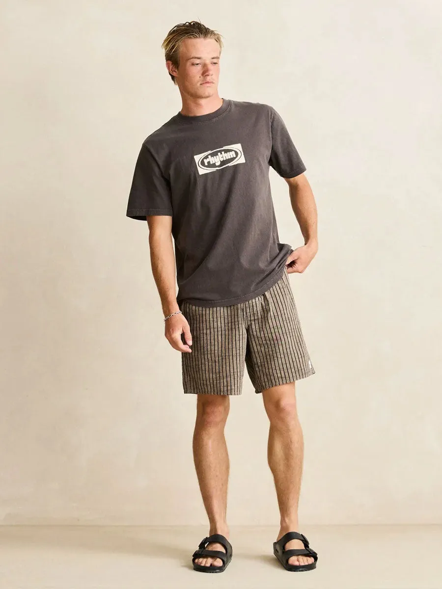 RHYTHM TEXTURE STRIPE JAM SHORT - NATURAL sold by OAK