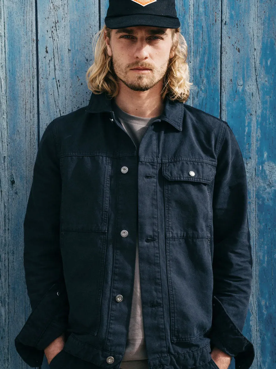 FINISTERRE BASSET TRUCKER JACKET - NAVY sold by OAK product image thumbnail 3