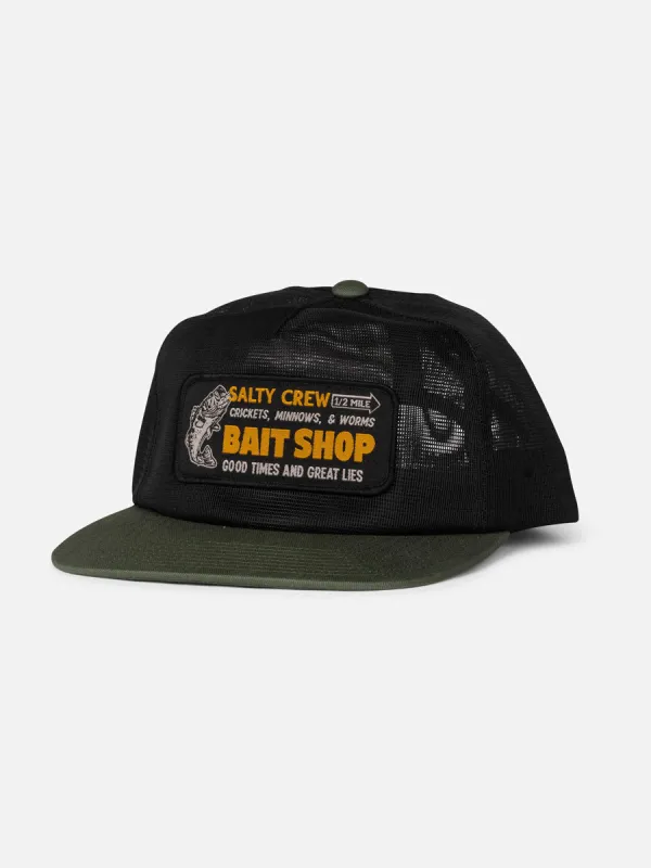 SALTY CREW BAIT SHOP TRUCKER - GREEN/BLACK made by Salty Crew