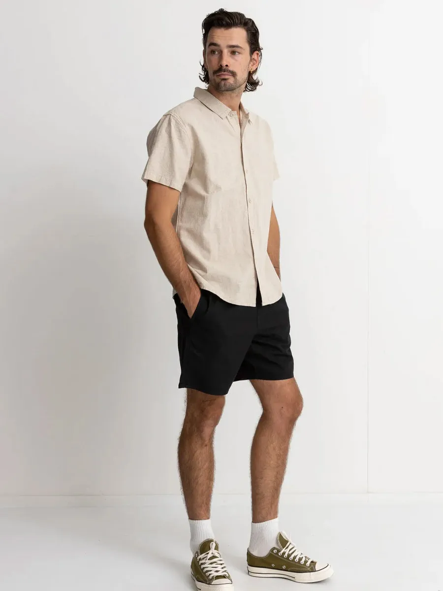 RHYTHM CLASSIC LINEN SHORT-SLEEVE SHIRT - SAND sold by OAK product image thumbnail 4