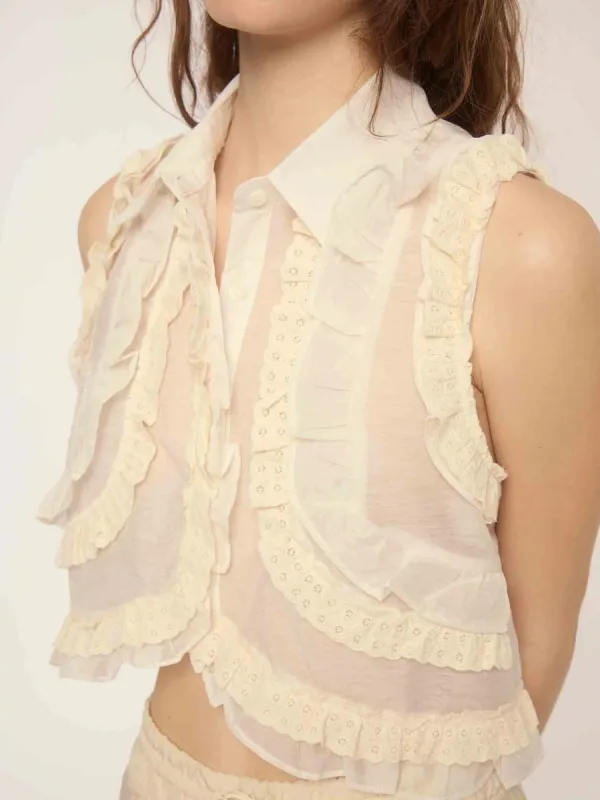 DELUC ALIKA BLOUSE - ECRU made by Dèluc