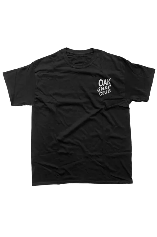 OAK SURF CLUB UNISEX GROVER TEE - BLACK sold by OAK