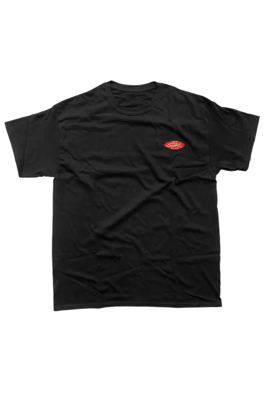 OAK SURF CLUB UNISEX OG TEE - BLACK/RED sold by OAK
