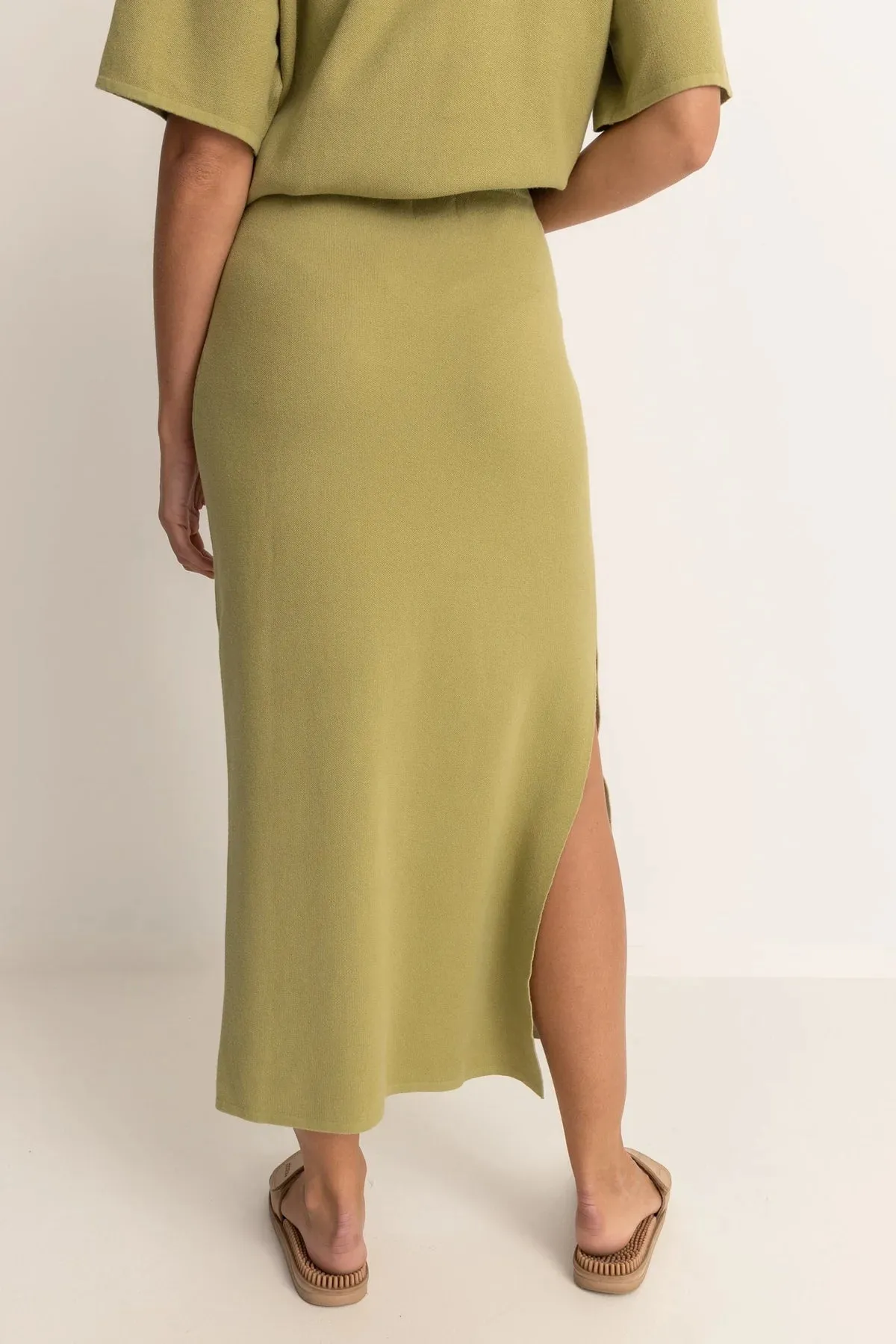 RHYTHM HORIZON KNIT MIDI SKIRT - PALM sold by OAK product image thumbnail 2