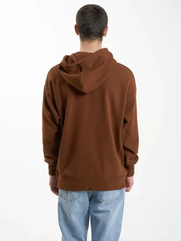 THRILLS MINIMAL SLOUCH PULL ON HOOD - CHESTNUT sold by OAK product image thumbnail 2
