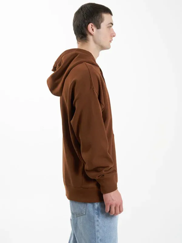 THRILLS MINIMAL SLOUCH PULL ON HOOD - CHESTNUT sold by OAK product image thumbnail 4