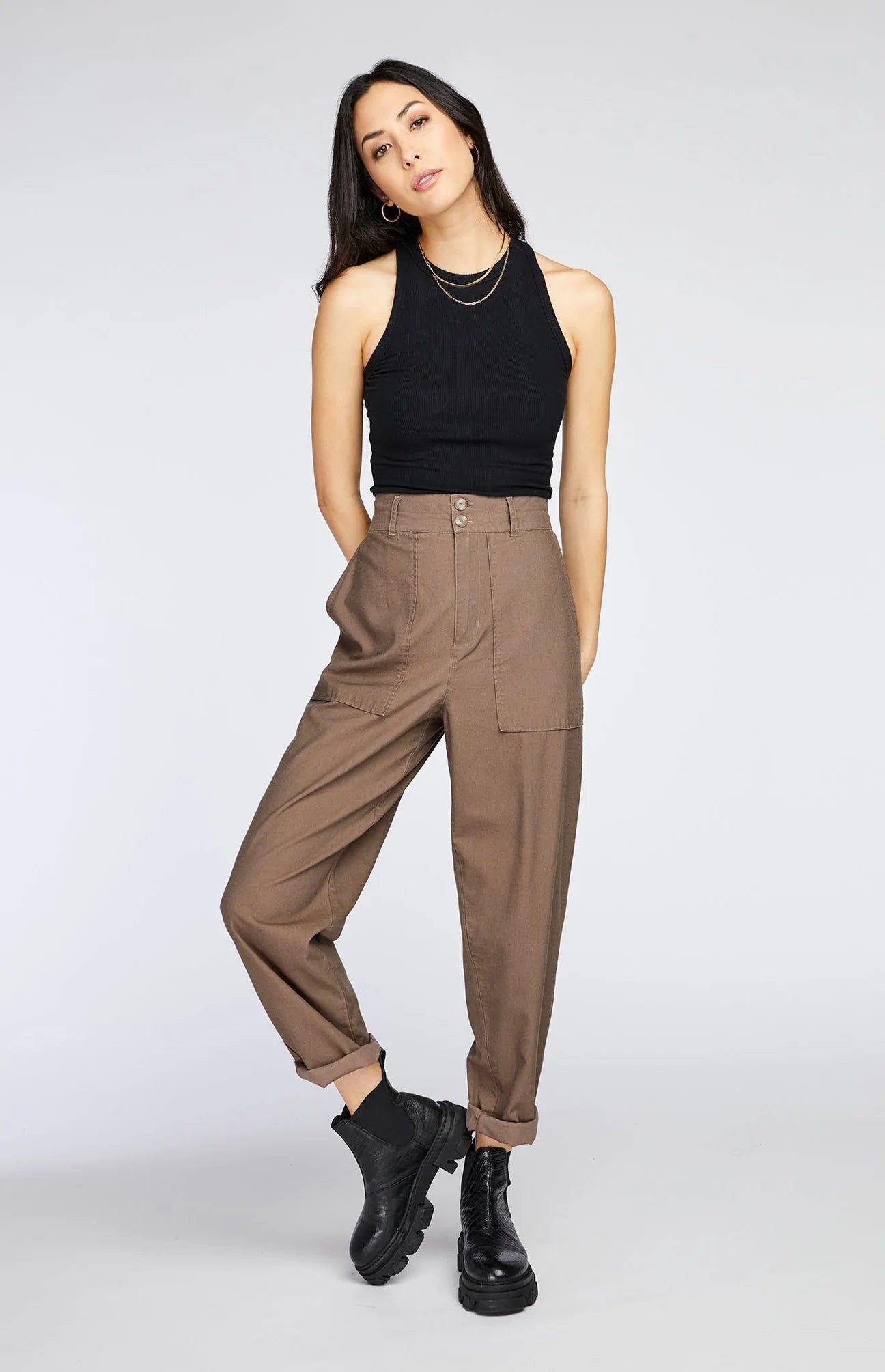 GENTLE FAWN CELINNE TANK - BLACK sold by OAK