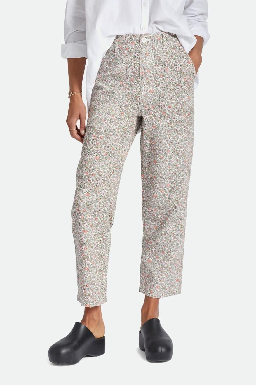BRIXTON VANCOUVER PANT - WHITE FLORAL sold by OAK product image thumbnail 3