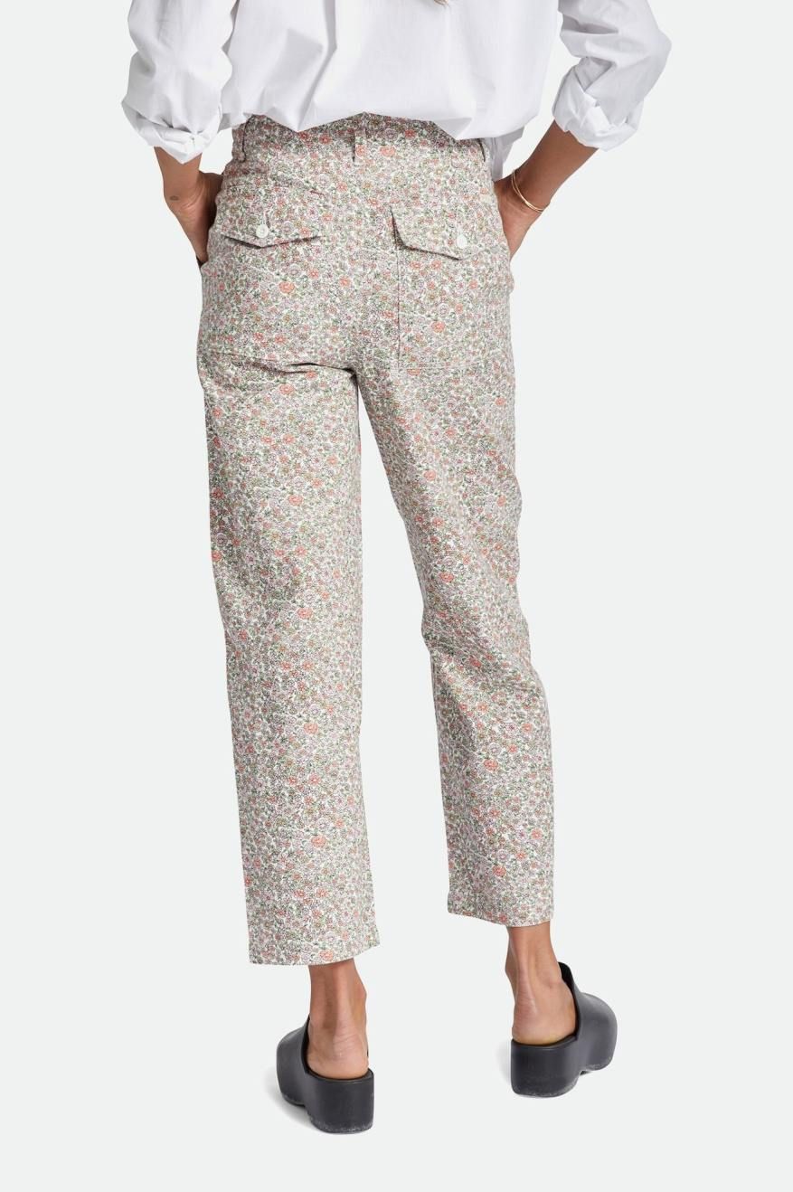 BRIXTON VANCOUVER PANT - WHITE FLORAL sold by OAK product image thumbnail 2