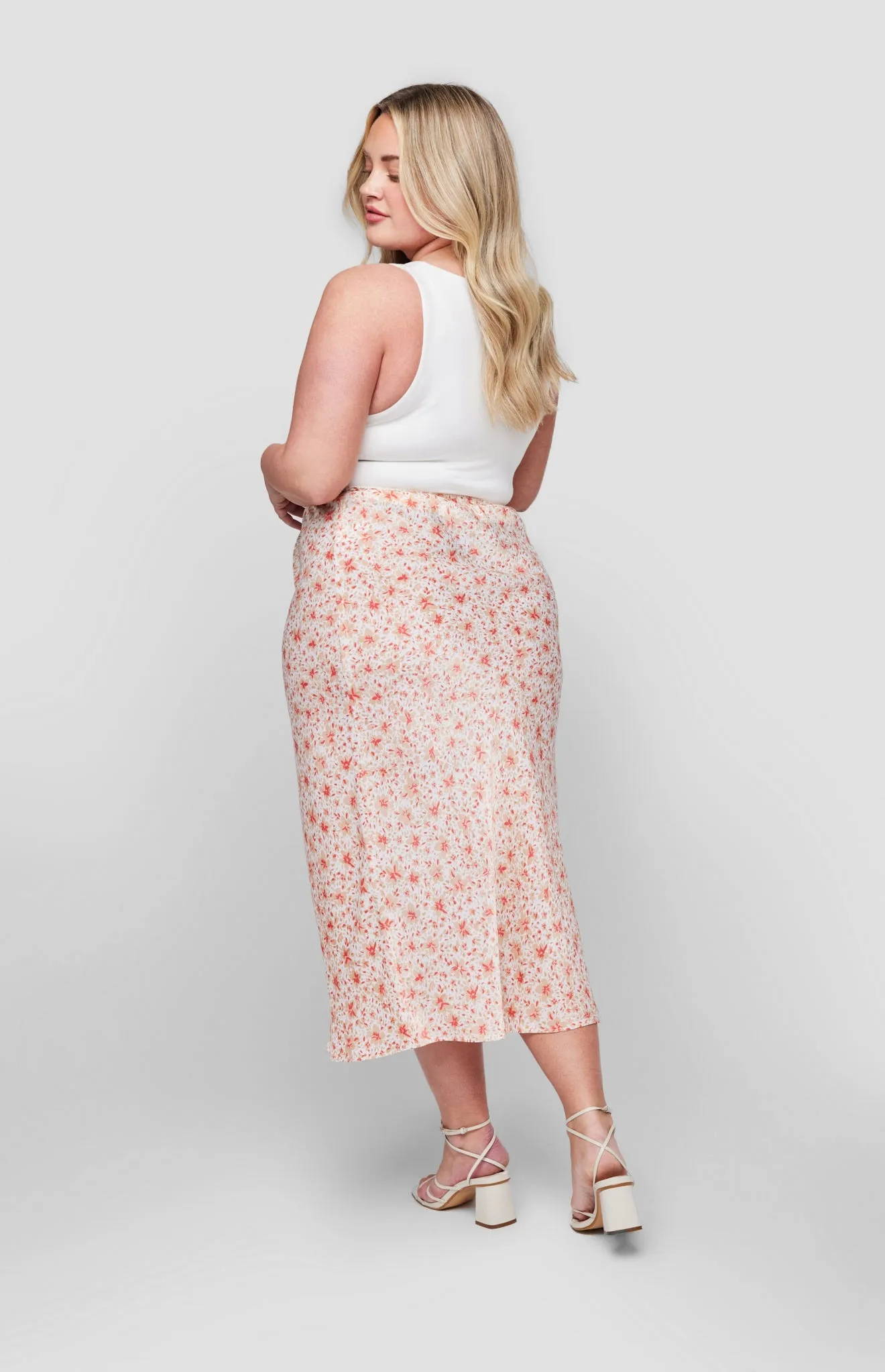 GENTLE FAWN FLORENTINE SKIRT - WHITE DITSY sold by OAK product image thumbnail 5