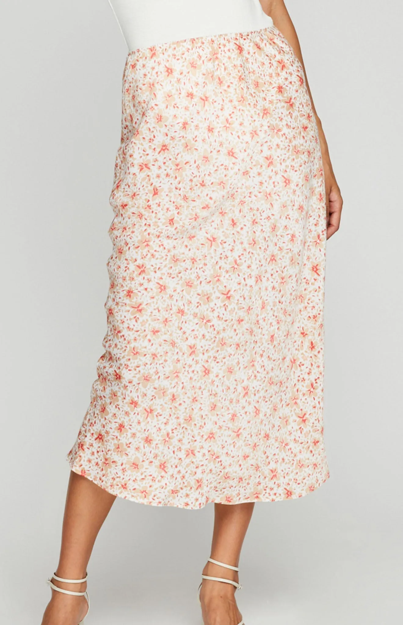 GENTLE FAWN FLORENTINE SKIRT - WHITE DITSY sold by OAK product image thumbnail 2