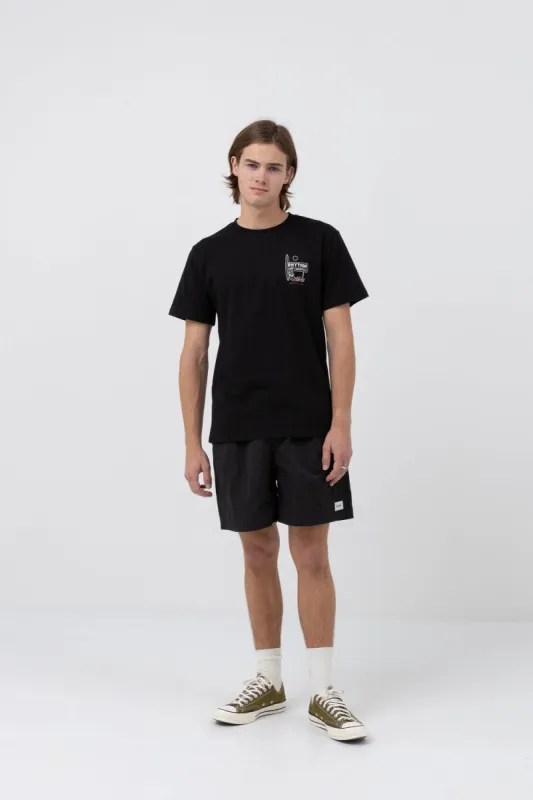 RHYTHM WANDERER SS T-SHIRT - BLACK sold by OAK