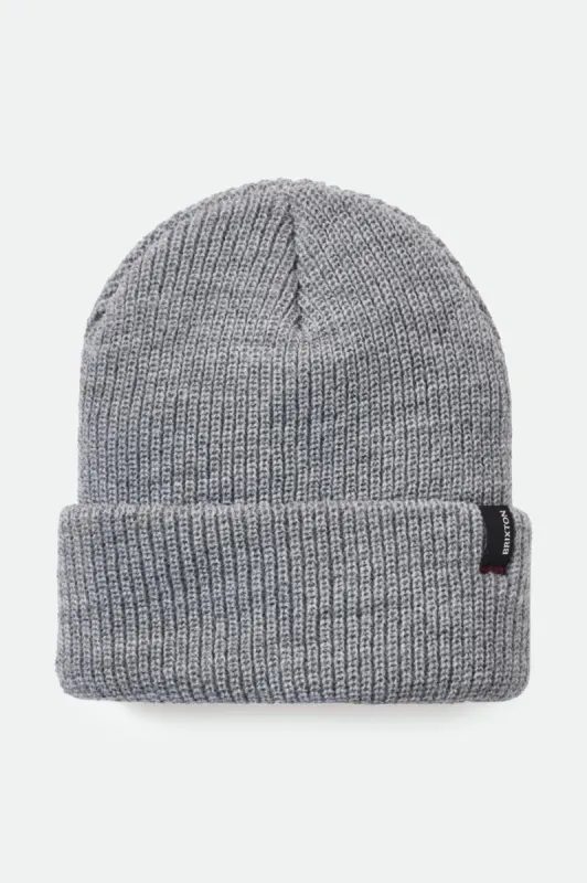 BRIXTON HEIST BEANIE - LIGHT HEATHER GREY sold by OAK
